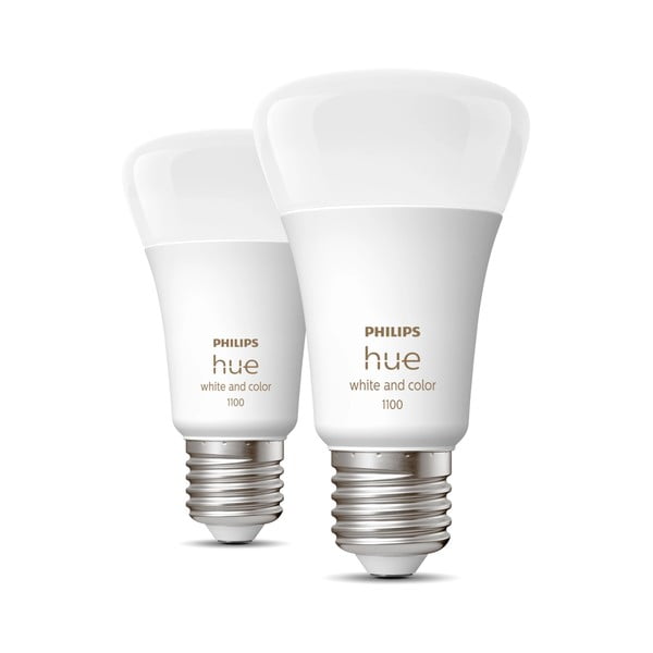 LED okos izzó szett 2 db-os E27, 11 W White and color ambiance – Philips Hue