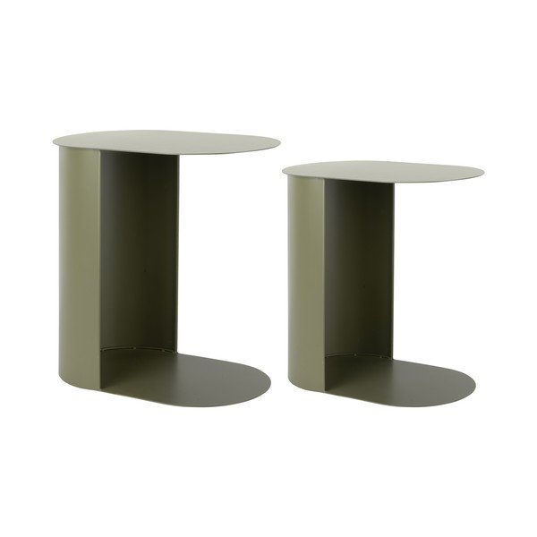 Fém tárolóasztal Riqueza Oval – Leitmotiv