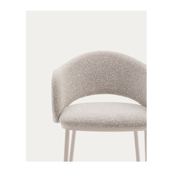 Elefántcsont színű bárszék (ülésmagasság 65 cm) Maina – Kave Home-image-2