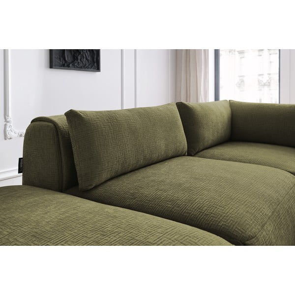 Zöld sarokkanapé (variálható) Jeanne – Bobochic Paris-image-1