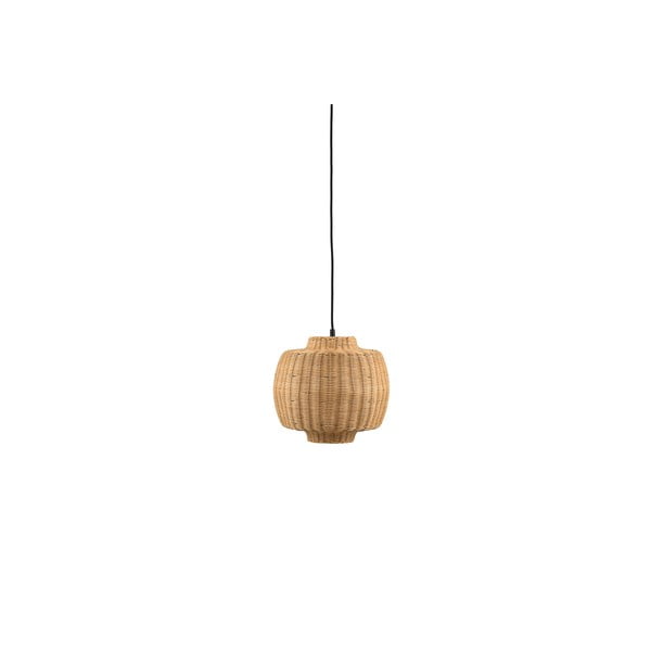 Natúr színű függőlámpa rattan búrával ø 30 cm Vilna – Villa Collection