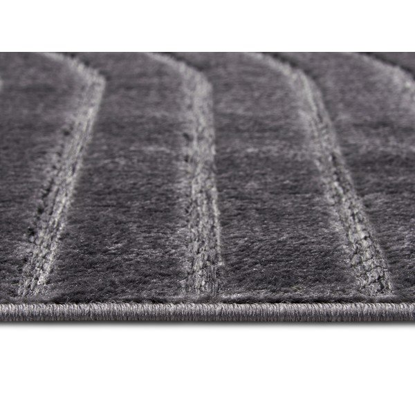 Antracitszürke szőnyeg 67x120 cm Iconic Wave – Hanse Home-image-2