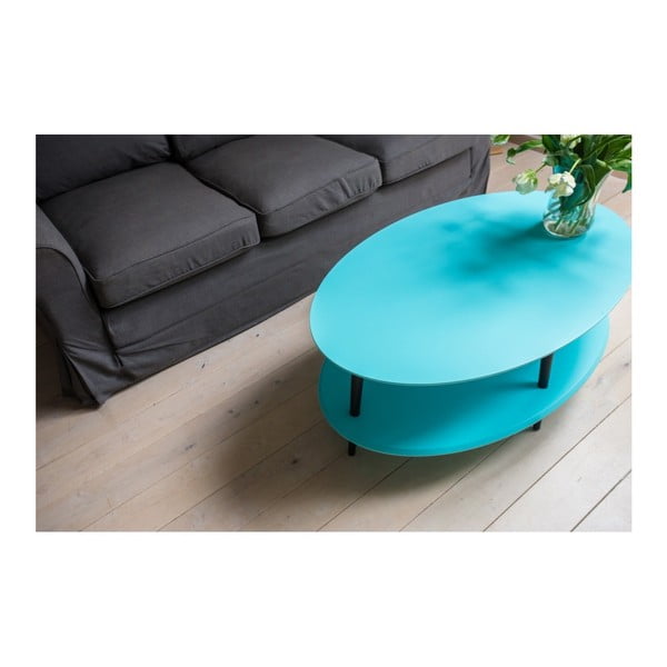 OVO fehér dohányzóasztal alsó polccal - Ragaba-image-3