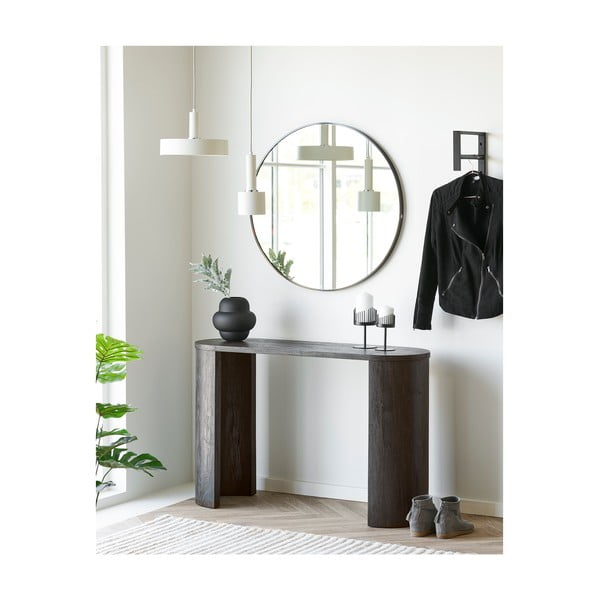 Fekete üveg váza (magasság 20 cm) Vera – House Nordic-image-3