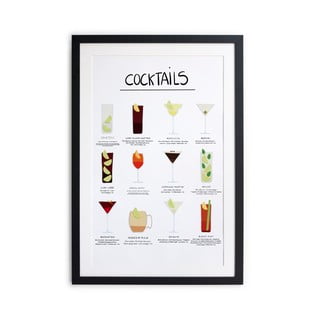 Cocktail keretezett poszter, 65 x 45 cm - Really Nice Things