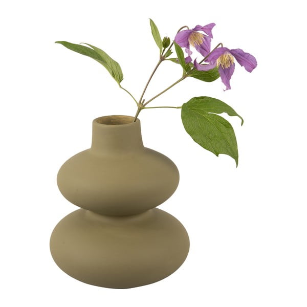 Circles zöld kerámia váza, magasság 19,4 cm - Karlsson-image-2