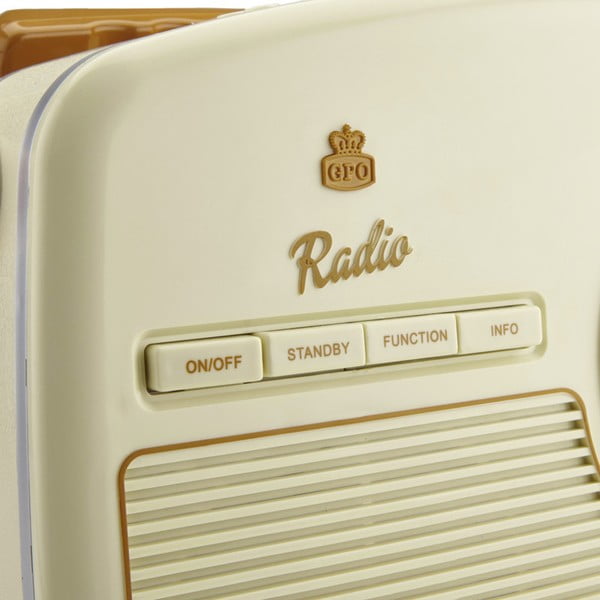 Rydell Nostalgic Dab Radio Cream krémszínű rádió - GPO-image-1