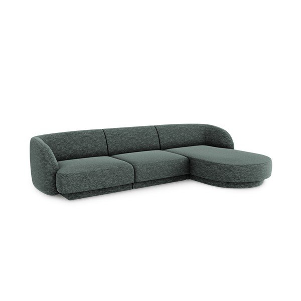 Sötétzöld sarokkanapé (jobb oldali) Miley – Micadoni Home-image-2