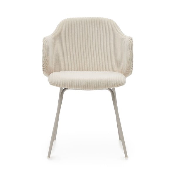 Bézs kárpitozott étkezőfotel szett 2 db-os Yunia – Kave Home-image-2