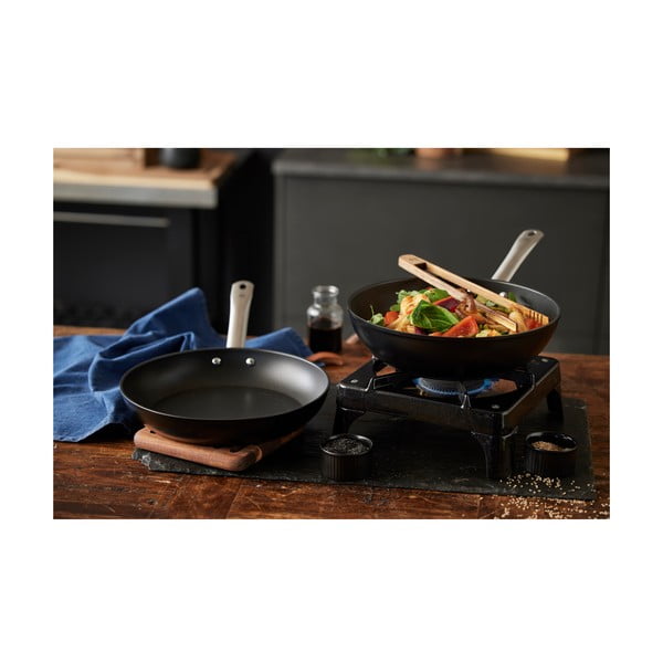 Wok alumínium serpenyő tapadásmentes felülettel ø 28 cm – Holm-image-2