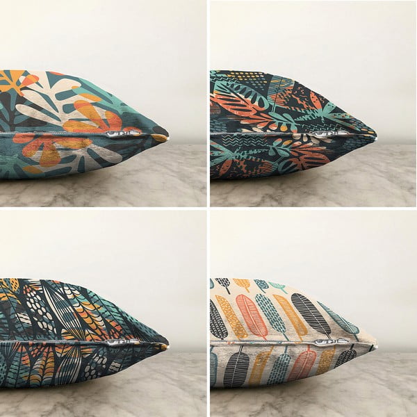 Colorful 4 db-os párnahuzat szett, 55 x 55 cm - Minimalist Cushion Covers-image-1