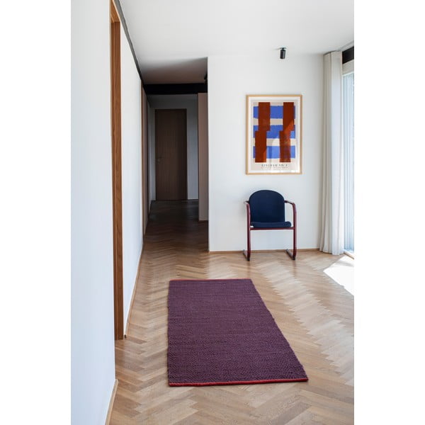 Borvörös juta futószőnyeg 80x245 cm Notes – Mette Ditmer Denmark-image-1