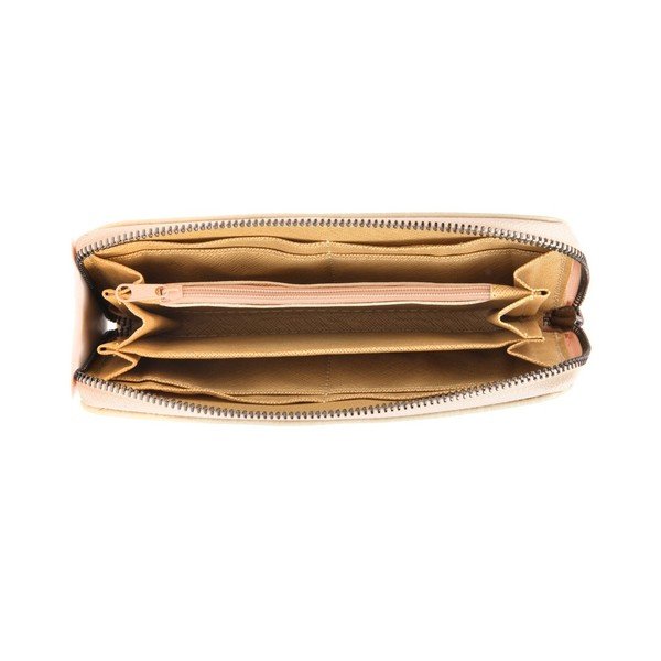 Flora bézs bőr pénztárca - Mangotti Bags-image-2