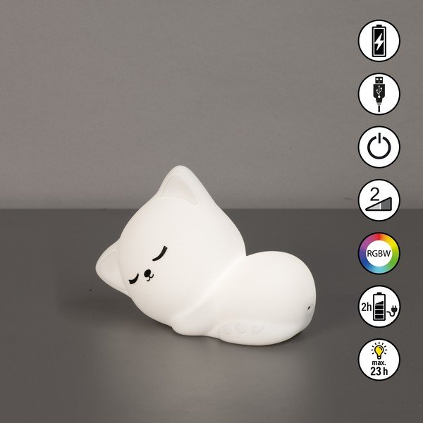 Fehér gyerek éjjelilámpa Mia – Fischer & Honsel-image-3