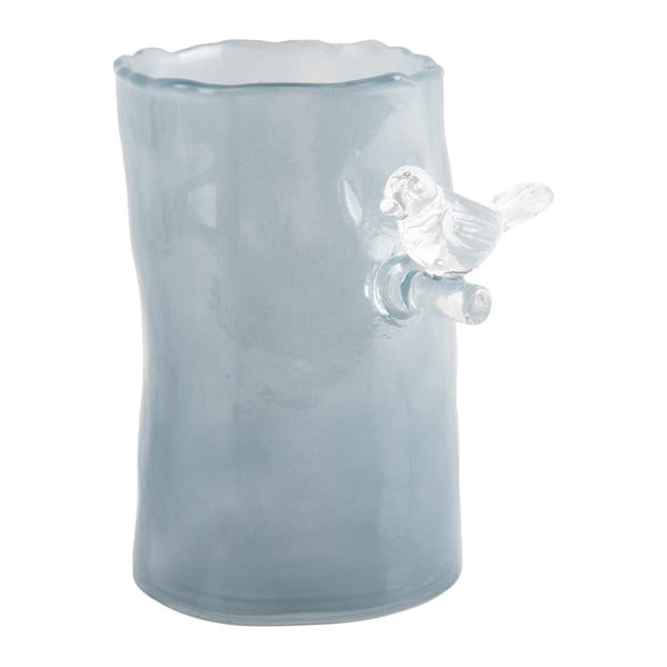 Kék üveg váza (magasság 15 cm) Bird On Branch – PT LIVING-image-3