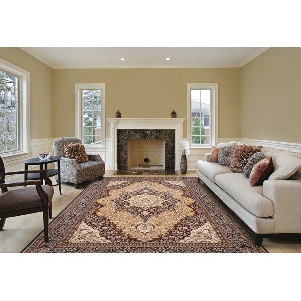 Narancssárga gyapjú szőnyeg 160x240 cm Charlotte – Agnella-image-1