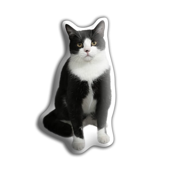Fekete-fehér macska párna - Adorable Cushions