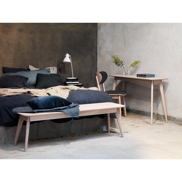 Cato világosbarna tölgyfa étkezőszék sötétszürke ülőrésszel - Rowico-image-4