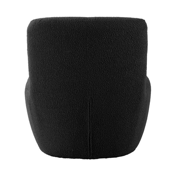 Fekete buklé fotel Ada – Leitmotiv-image-3