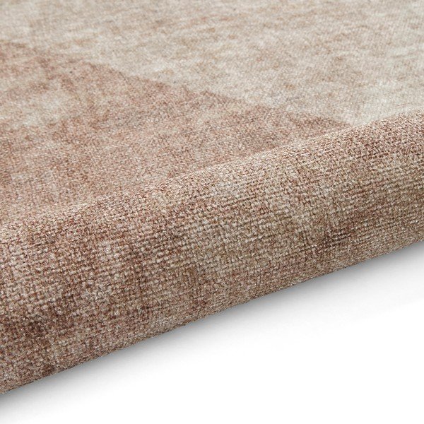 Világosbarna mosható pamutkeverék futószőnyeg 60x170 cm Whisper – Think Rugs-image-3