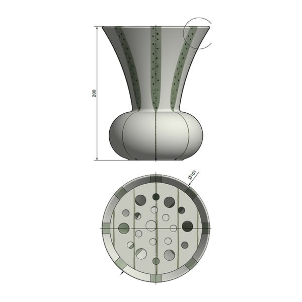Signature agyagkerámia váza, magasság 20 cm - Kähler Design-image-4