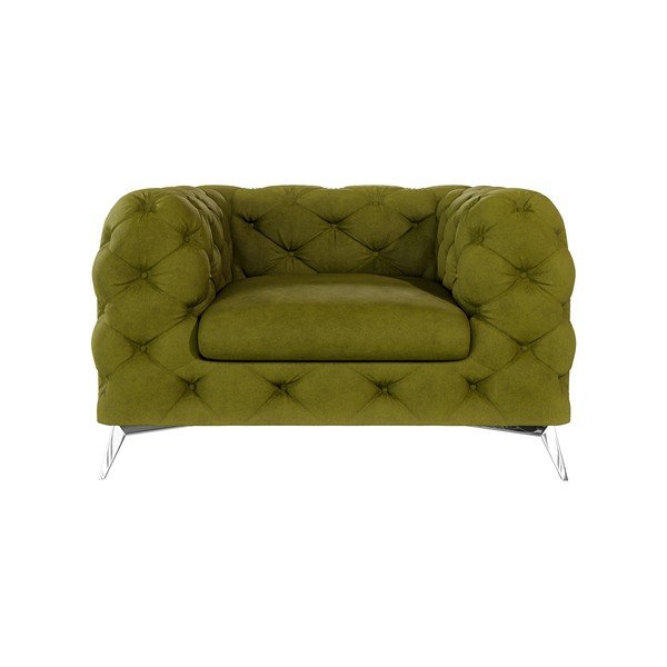 Zöld bársony fotel Chelsea – Ropez-image-1