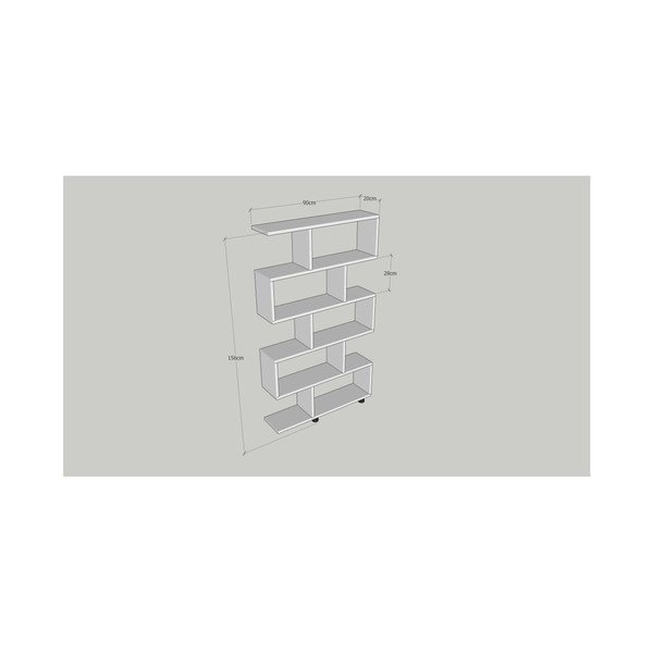 Elif White fehér könyvespolc-image-2