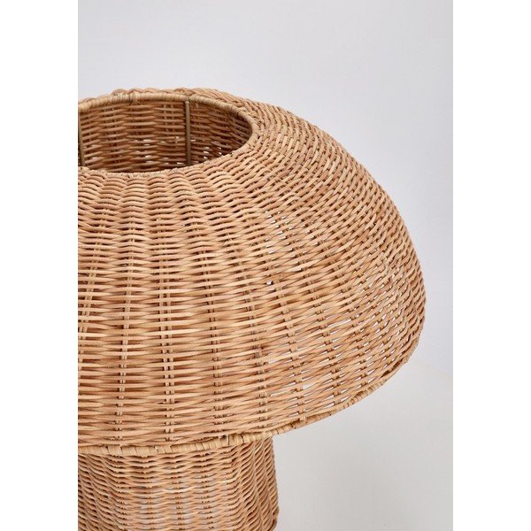Natúr színű rattan LED asztali lámpa rattan búrával (magasság 40 cm) Irele – Bizzotto-image-4