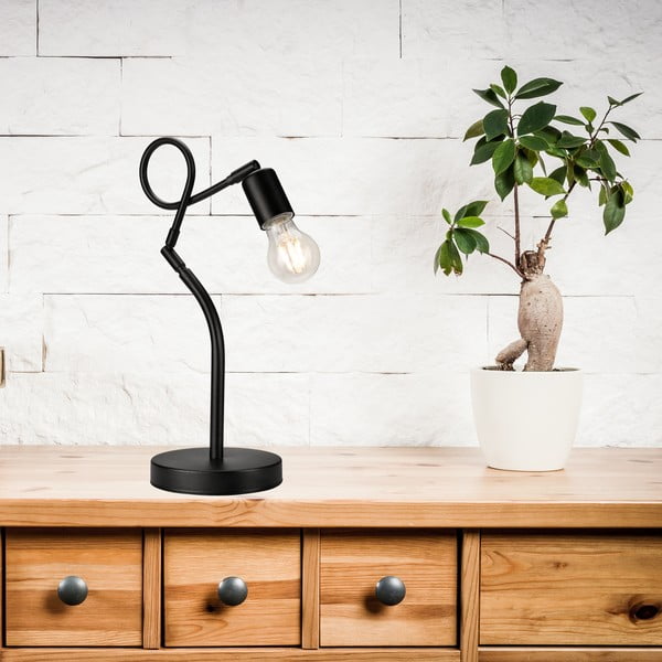 Fekete asztali lámpa (magasság 42 cm) Harry – LAMKUR-image-1