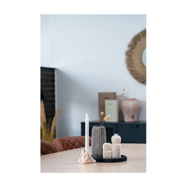 Fekete-fehér kő váza (magasság 20 cm) – House Nordic-image-2