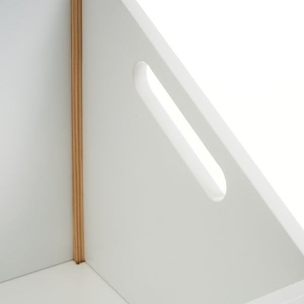 Fehér gyerek könyvespolc 63x42 cm – Casa Selección-image-3
