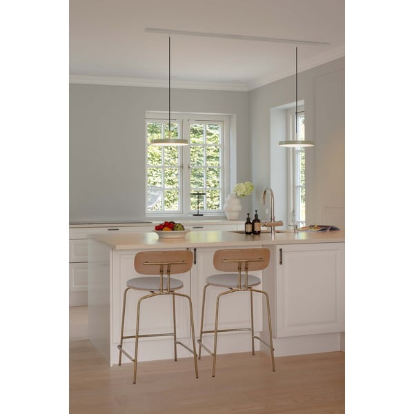 Világosszürke fém LED dimmelhető függőlámpa fém búrával ø 31 cm Asteria Plus – UMAGE-image-3