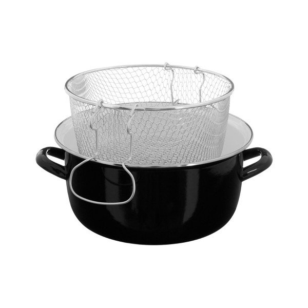Fekete olajsütő lábas, térfogat 5 l - Premier Housewares-image-3