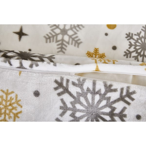 Krémszínű egyszemélyes mikroplüss ágyneműhuzat 140x200 cm Magic – My House-image-2