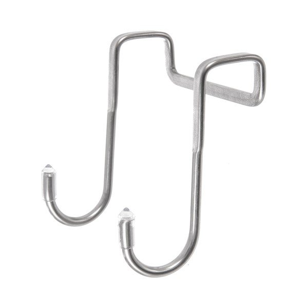 Ezüstszínű függő rozsdamentes acél akasztó szett 2 db-os – Orion