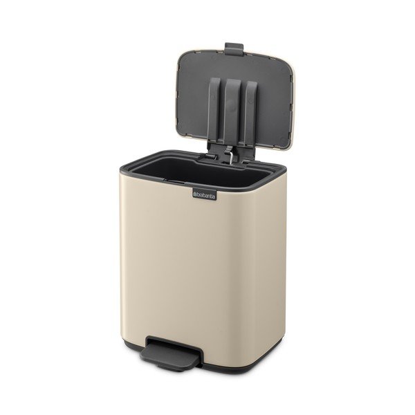 Bézs acél pedálos szemetes 7 l Bo – Brabantia-image-4