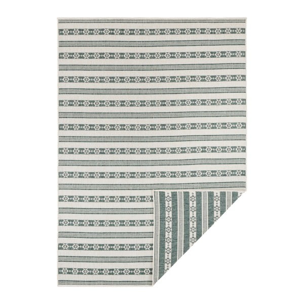Fiji zöld-krémszínű kétoldalas kültéri szőnyeg, 200 x 290 cm - Bougari