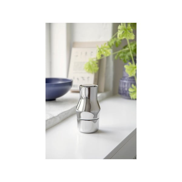 Fényes ezüstszínű rozsdamentes acél fűszerőrlő Dorotea – Gense-image-1