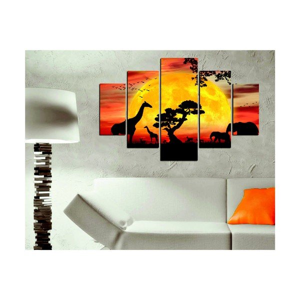 Safari többrészes kép, 92 x 56 cm-image-1