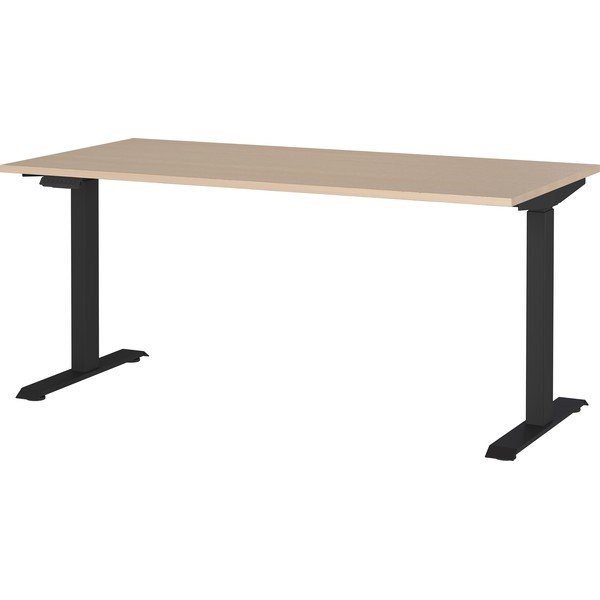Íróasztal elektromosan állítható magassággal, tölgyfa dekorral 80x160 cm – Germania