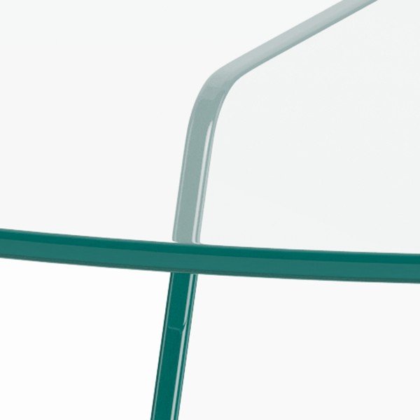 Üveg kerek dohányzóasztal ø 80 cm Samos – Actona-image-2