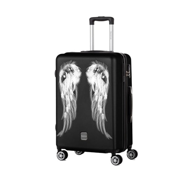 Wings fekete bőrönd, 71 l - Berenice