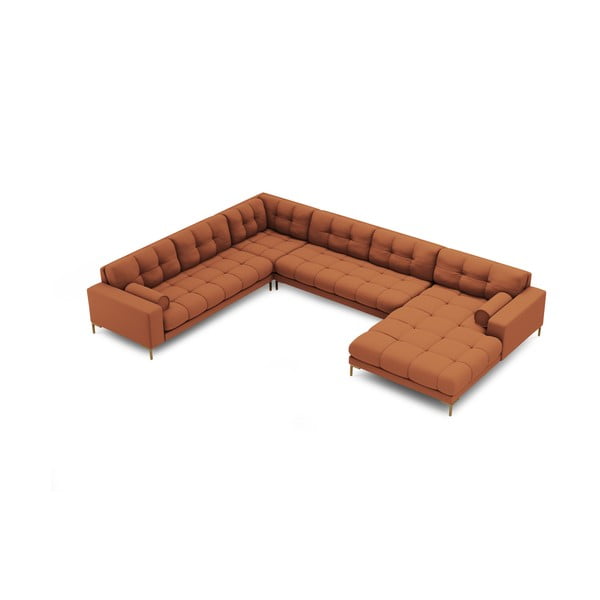 Téglavörös sarokkanapé (bal oldali) Bali – Cosmopolitan Design-image-4