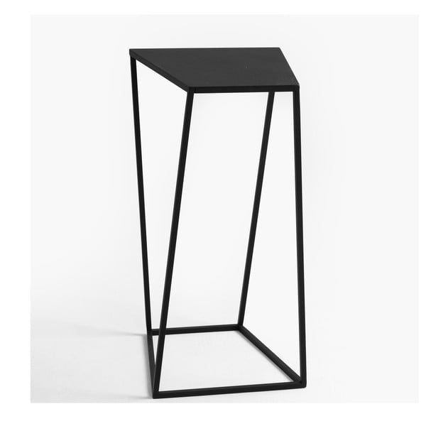 Zak fekete tárolóasztal, 30 x 30 cm - Custom Form