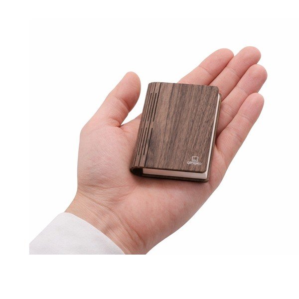 Sötét natúr színű USB hordozható fénydekoráció BookLight – Gingko