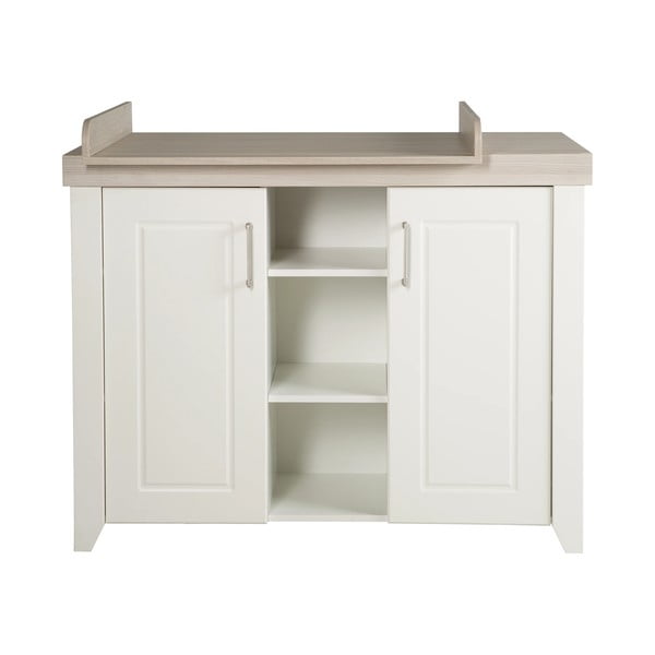 Fehér alacsony gyerek komód pelenkázó feltéttel szilfa dekorral 120x98 cm Felicia – Roba-image-2