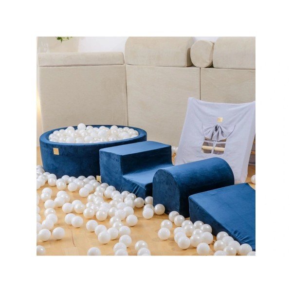 Rózsaszín bársony habszivacs játszótér 4 db-os magasság 30 cm 225x90 cm Montessori – Meowbaby-image-1