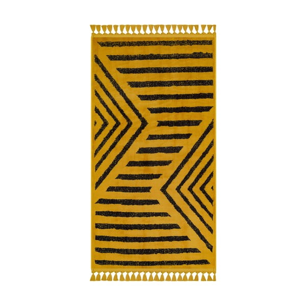 Sárga mosható szőnyeg 200x100 cm - Vitaus