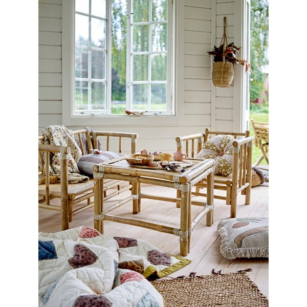 Natúr színű bambusz gyerek pad Mini Sole – Bloomingville-image-1