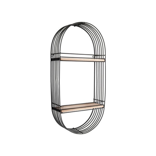 Oval fekete fali polc - Leitmotiv-image-1